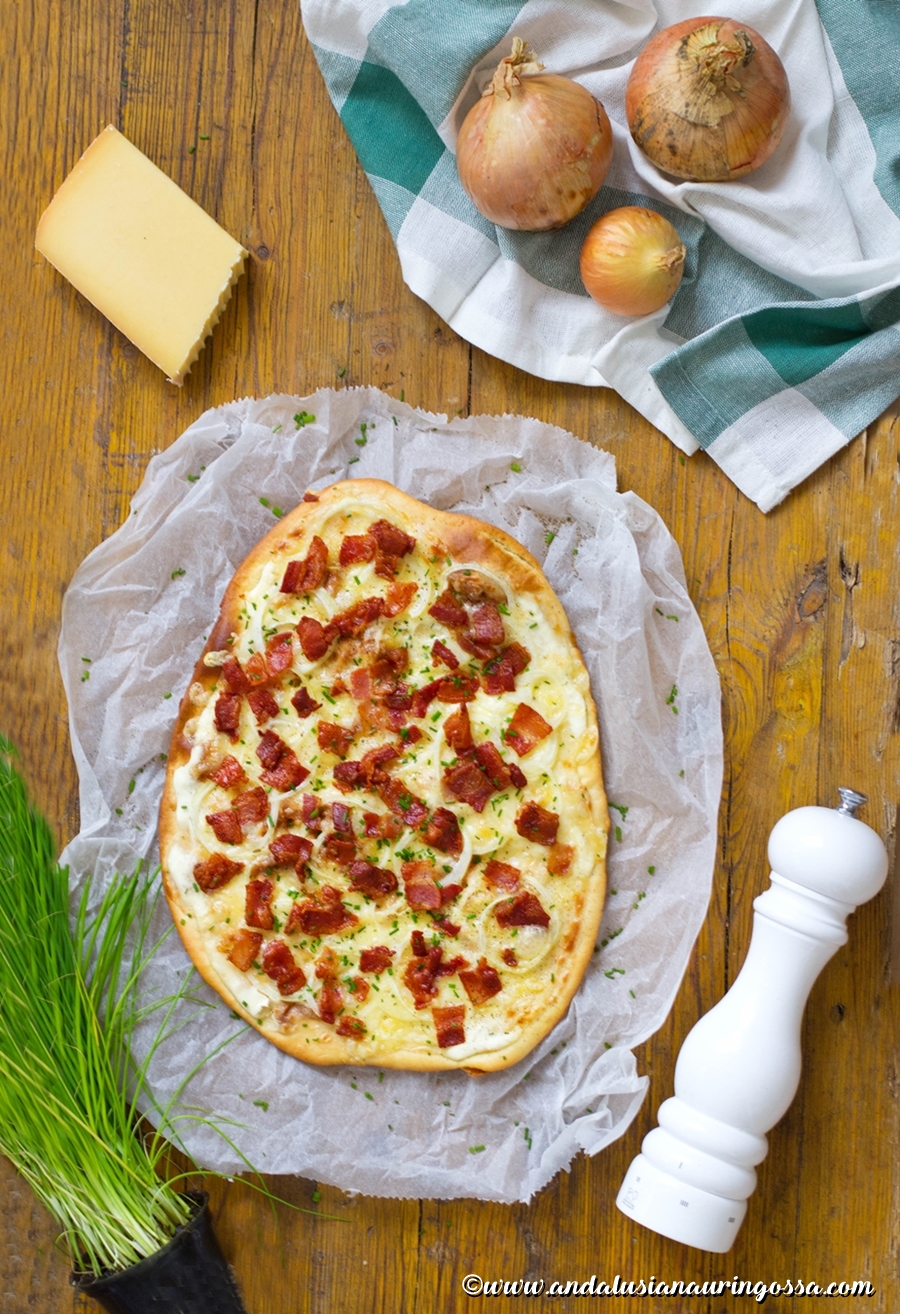 Tarte Flambee_Flammkuche_resepti_Alsacen pizza_Andalusian auringossa_ruokablogi