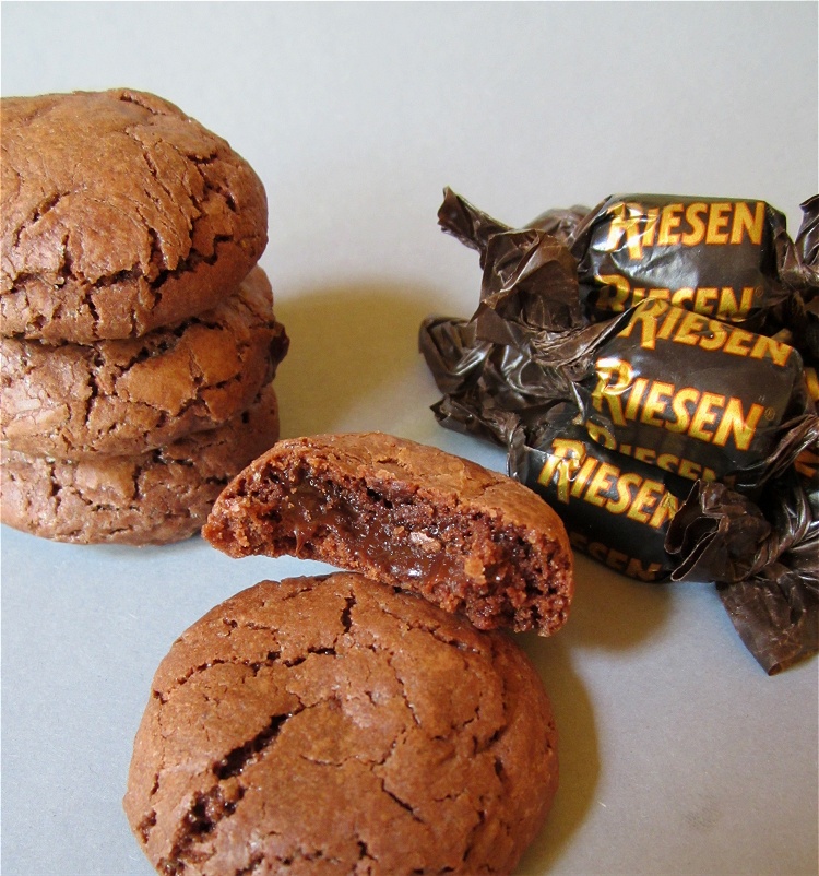 Cookies mit Karamellkern