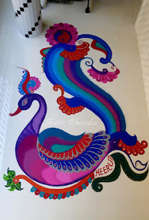 Best collection of rangoli images of peacock download free rangoli images of peacock