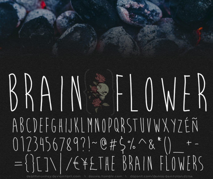 Download Font Handletter Tulisan Tangan Terbaik - Brain Flower Font