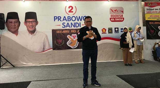 PADI Jaya Baya deklarasi dukung Prabowo-Sandi, waspadai kecurangan