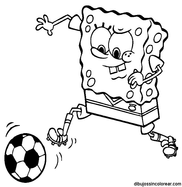 Dibujos Sin Colorear: Dibujos de Bob Esponja para Colorear