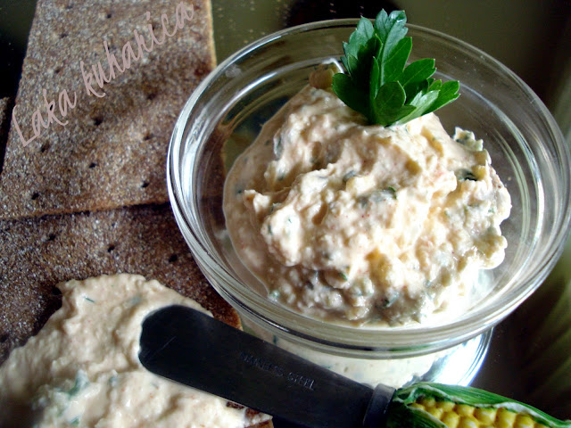 Liptauer cheese spread by Laka kuharica: spicy and aromatic cheese spread.