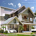 Modern sloping roof mix villa exterior