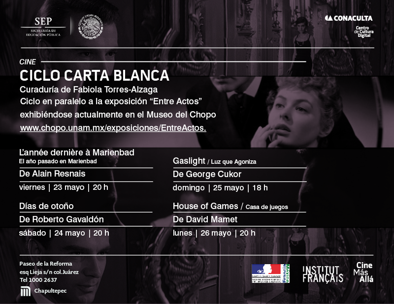 Ciclo de cine Carta Blanca con curadores y artistas invitados @CCDmx