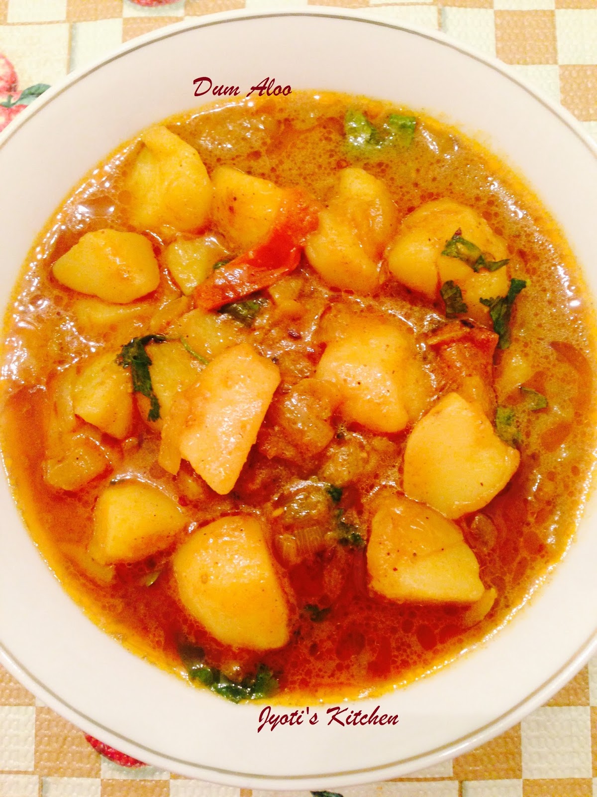 Dum Aloo (Potato Curry) Jyoti's Kitchen Simple & Easy Cooking