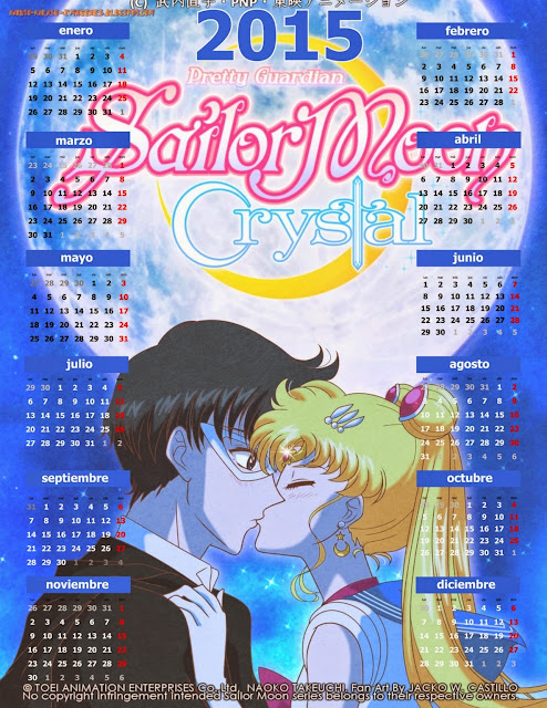 calendario anime sailor moon 2015