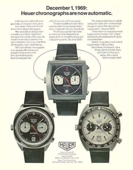 History of the TAG Heuer Monaco Heuer-Advertising-1969