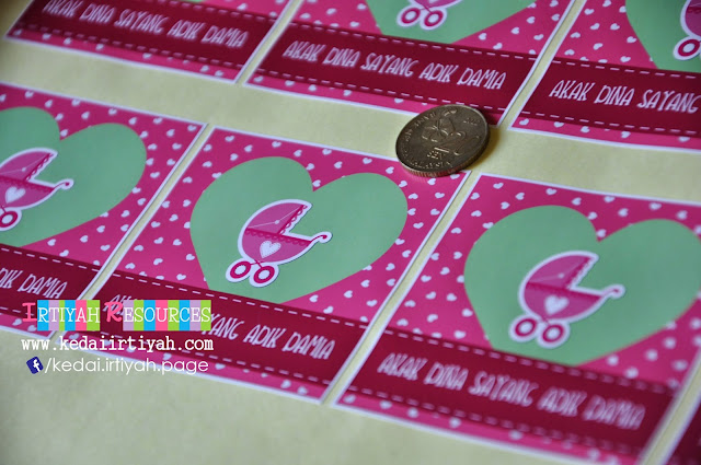 tempah sticker murah kahwin produk product perniagaan bisnes majlis bulat warna