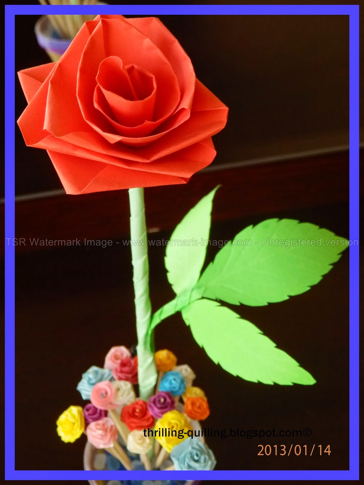 Thrilling Quilling Quilled Rose Tutoriial