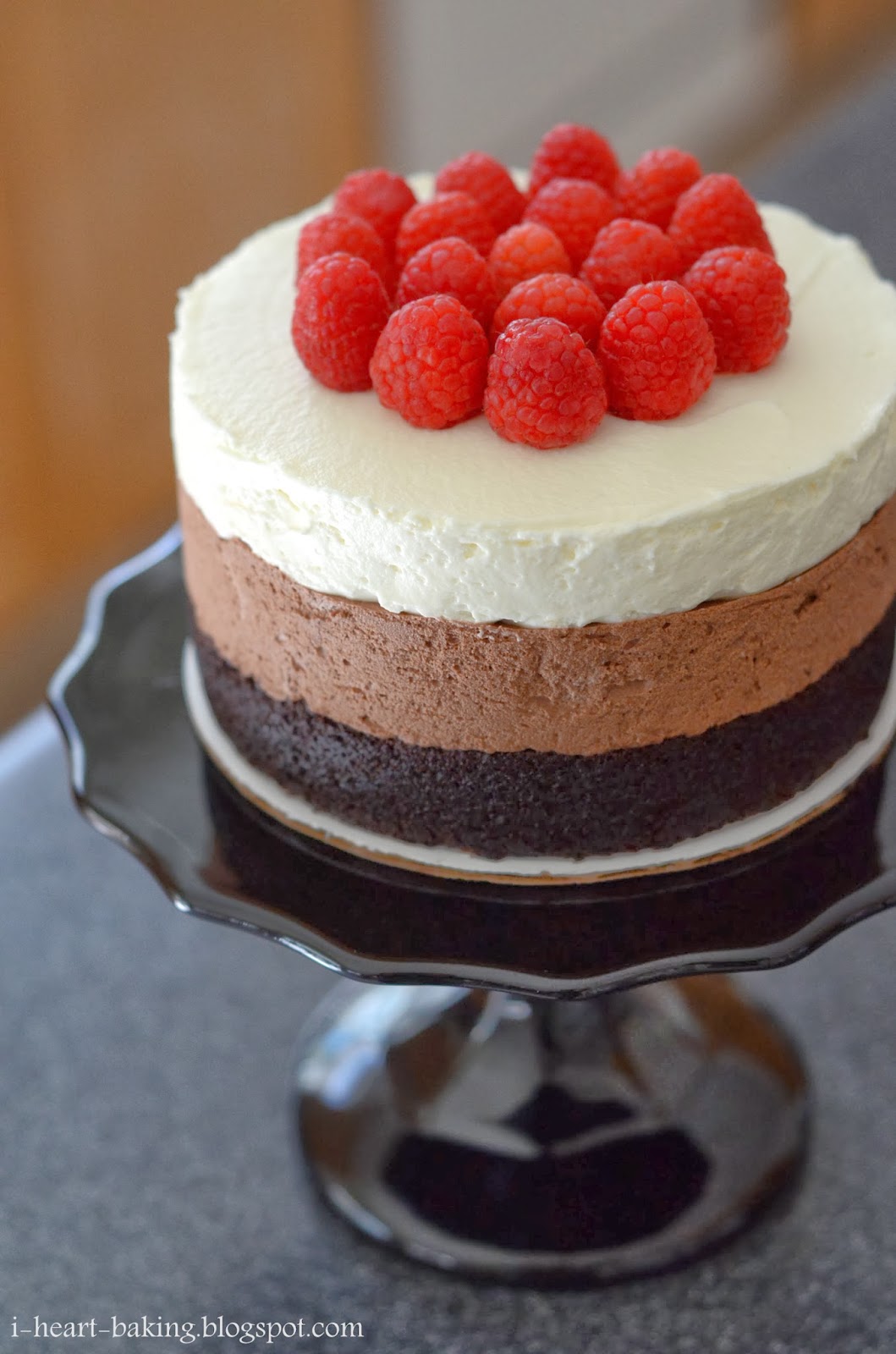 i heart baking! two triple chocolate mousse cakes with