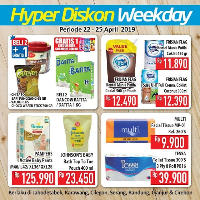 #Hypermart - #Promo #Katalog Hyper Diskon Weekday Periode 22 -25 April 2019 #Hypermart - #Promo #Katalog Hyper Diskon Weekday Periode 22 -25 April 2019