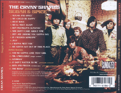 The Cryan' Shames - Sugar & Spice (1966)