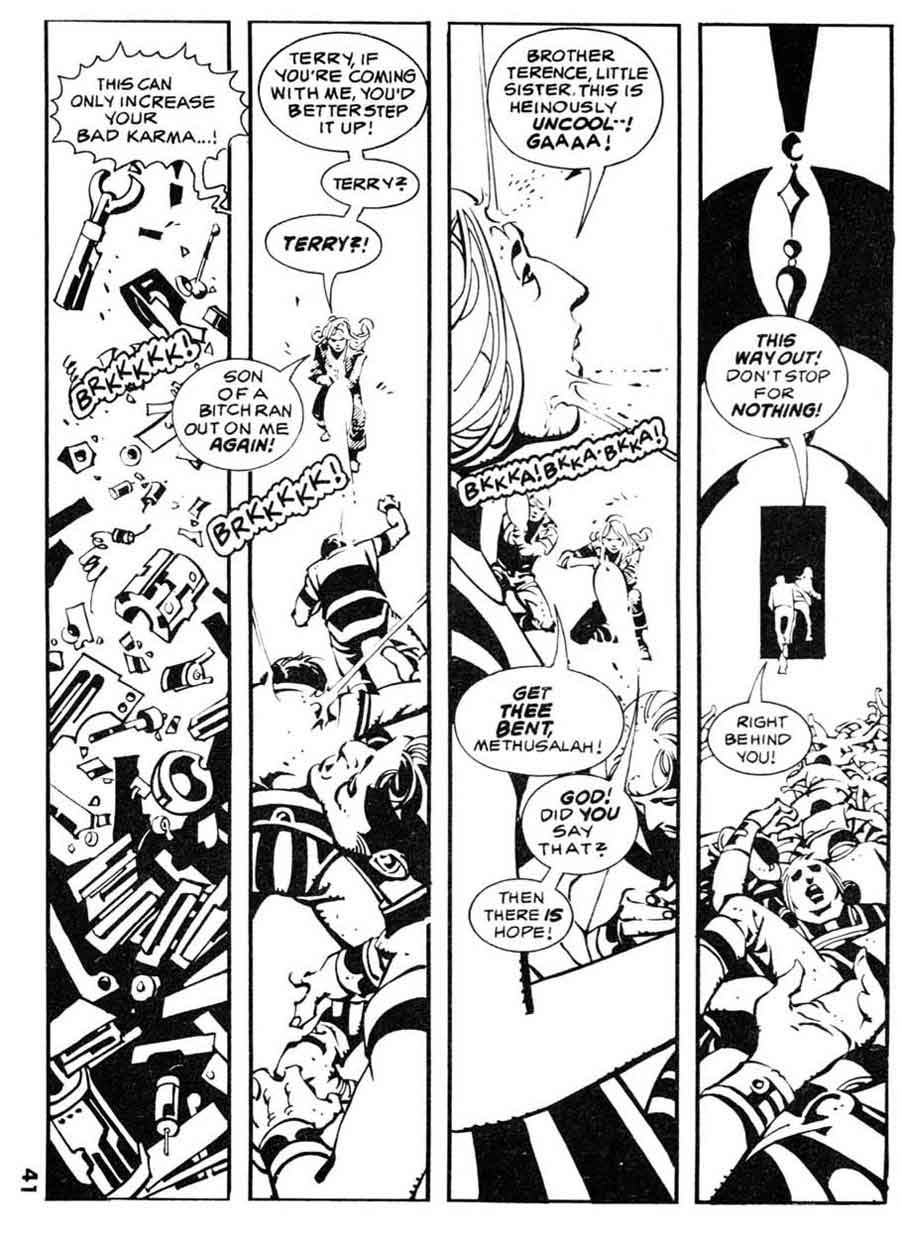 Alex Nino warren 1970s bronze age science fiction comic book page art - 1984 magazine #4