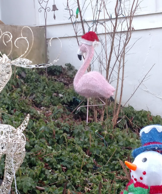 flamingo christmas decoration