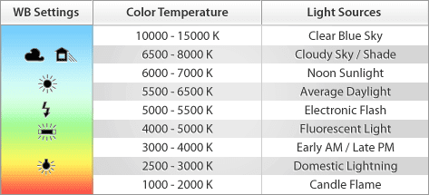 Light Different White Balance Settings Night Photography Best