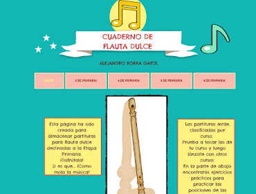 Cuaderno flauta dulce (html5) (iPad)