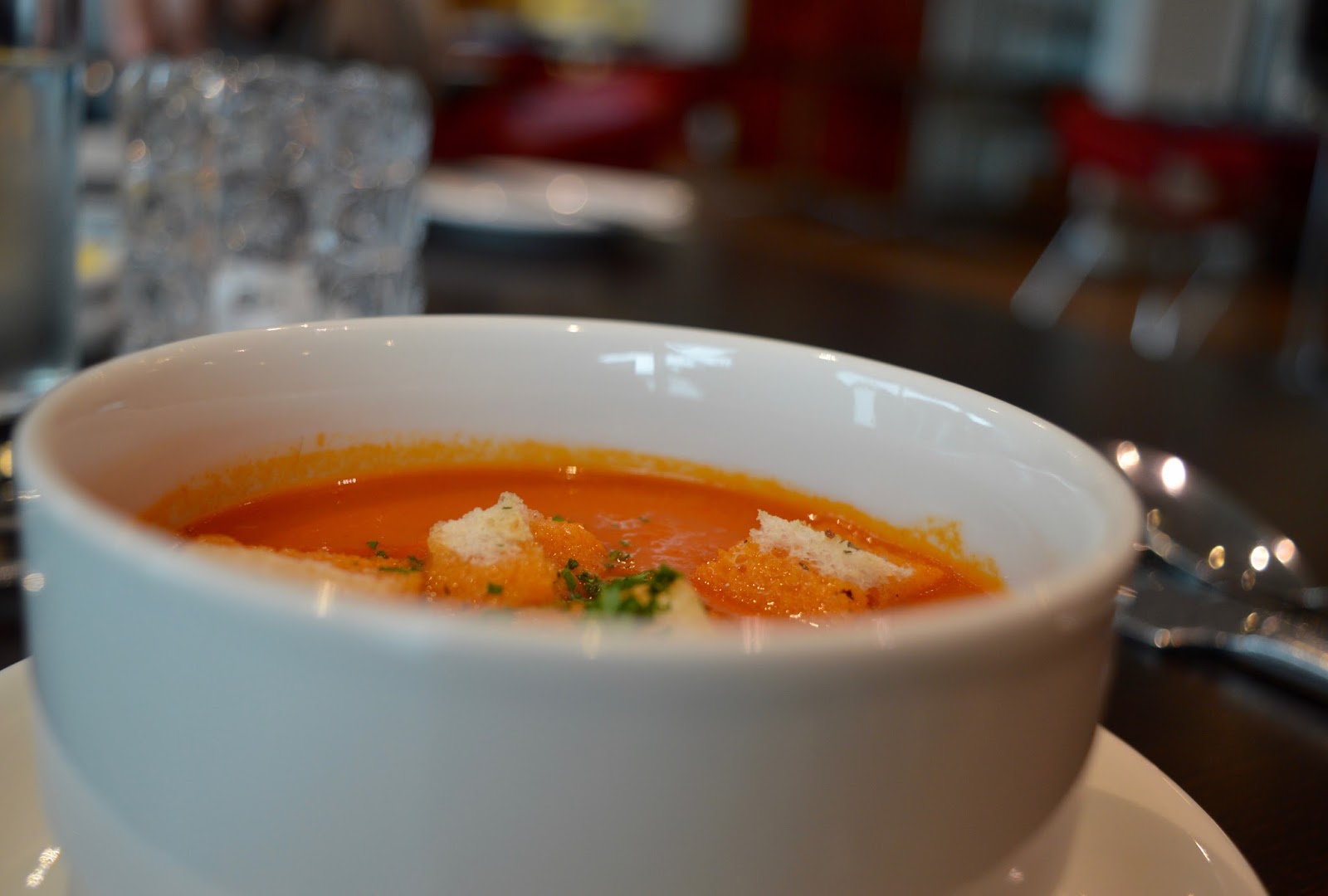 Enfields Kitchen - Gateshead College | Enjoy a delicious 3 course lunch for just £6 - homemade red pepper soup