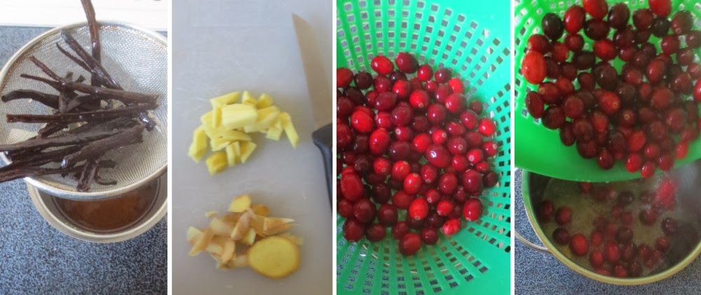 Barbaras Spielwiese: Cranberry-Kompott mit Ingwer und Vanille
