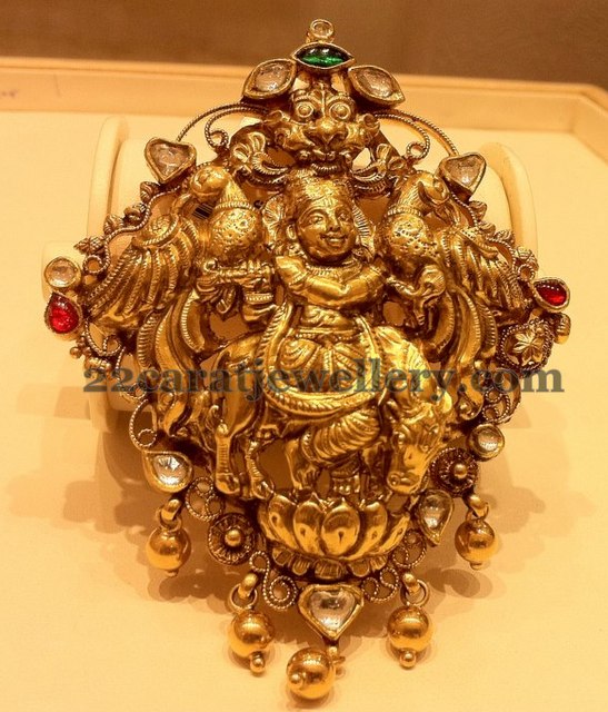 Lord Krishna Ethnic Pendant