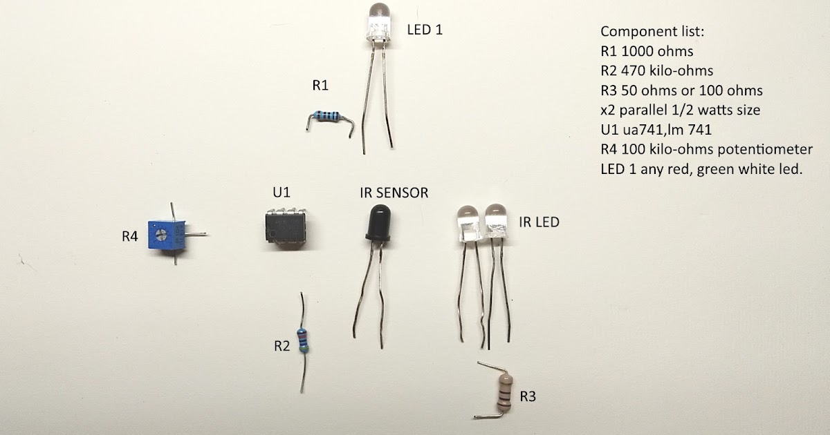 Long range IR sensor circuit diagram