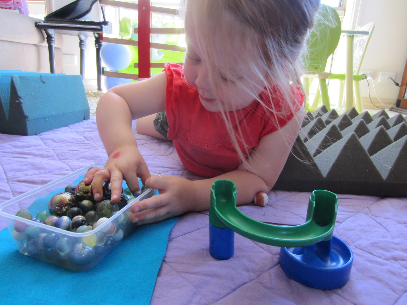 Learn with Play at Home Explorations with marbles. An invitation to play