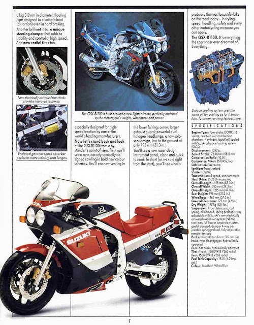 Suzuki GSX R 1100 Brochure