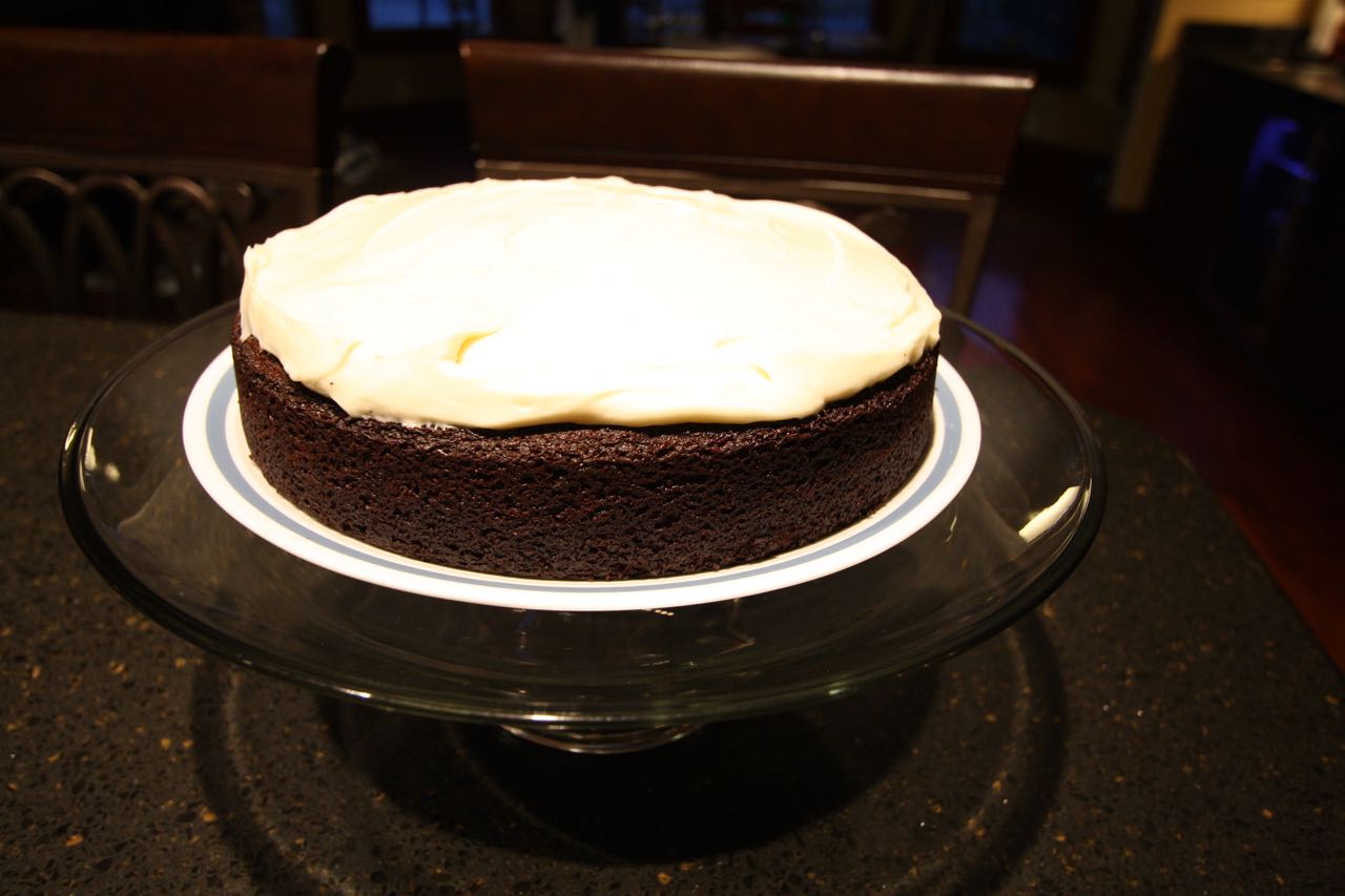 The Roediger House Chocolate Stout Cake with Cream Cheese Frosting