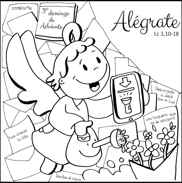 ® Gifs y Fondos Paz enla Tormenta ®: ADVIENTO - COLOREAR