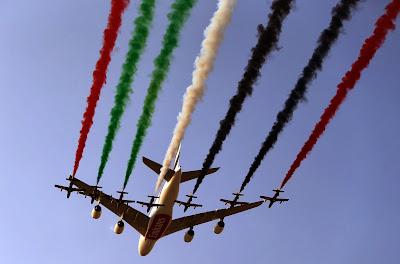 Dubai Airshow, Art, Exhibition, Feature, War, Army, Air Force, Color,  Offbeat, UAR, Dubai, Aircraft, Airline, Economy, Business, Show, Performance, Britain, Pakistan, France,World, Arrows,