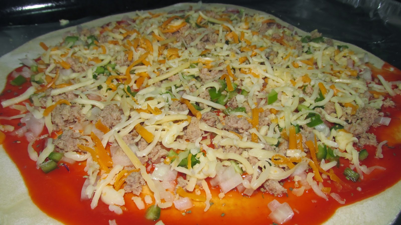 Recetas Cuatro fogones Pizza casera, masa casera de elaboración propia.