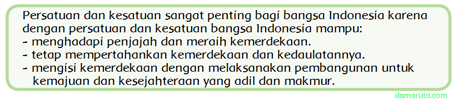 Semboyan Bersatu Kita Teguh untuk Persatuan dan Kesatuan (Halaman 109