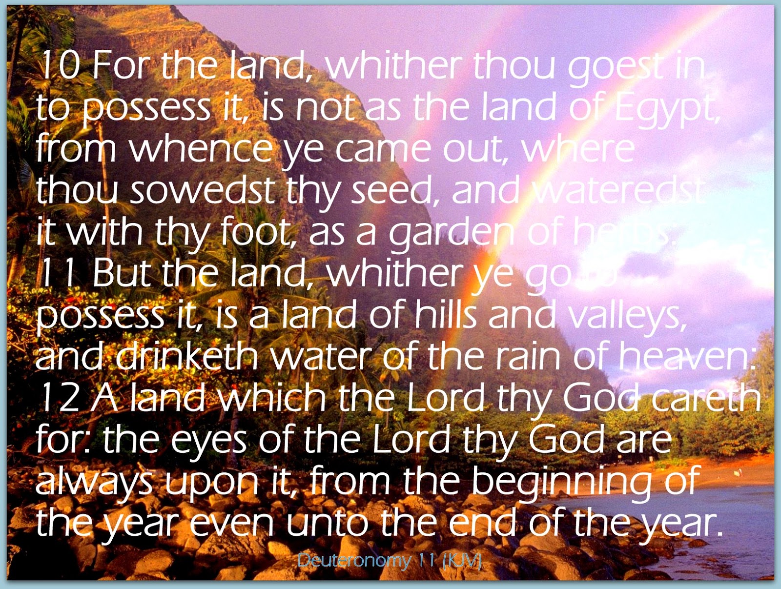 Red Pill Diaries Deuteronomy 11 (KJV)