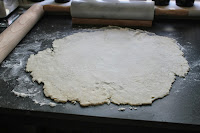 Rolling out pie dough