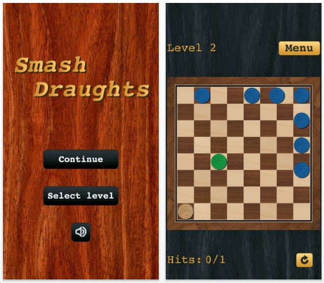 The Best iphone, ipad Puzzle Apps and Mechanical Puzzles Smash Draughts free puzzle app game