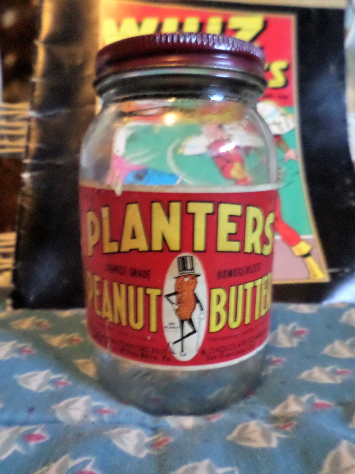 Nosferatu's Hoarder Kingdom 1947 Planters Peanut Butter Jar