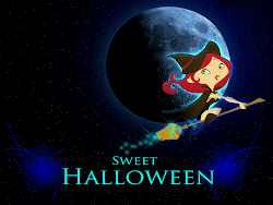 halloween cute wallpapers witch desktop holiday sweet