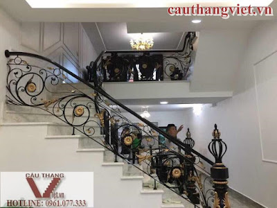 Báo giá cầu thang lan can sắt mỹ thuật đầy đủ chi tiết Bao gia cau thang lan can sat my thuat day du chi tiet