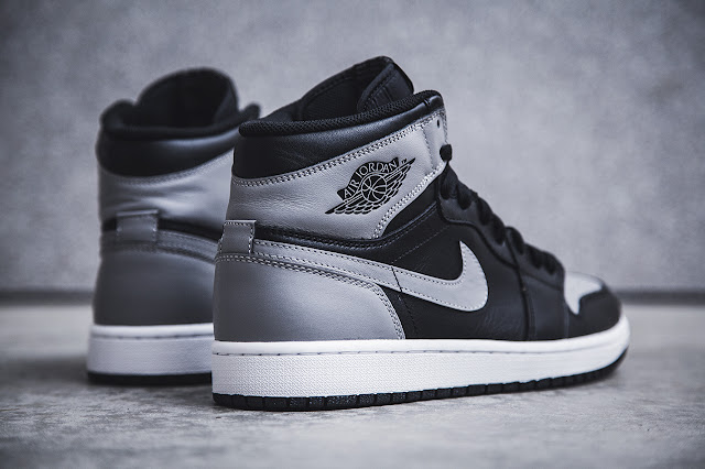 black and gray high top jordans