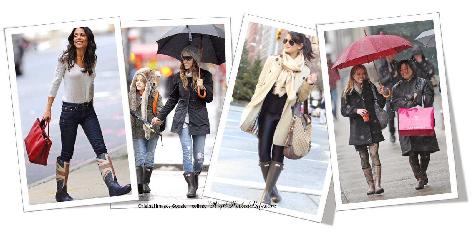 Celia M. Living My High Heeled Life Looking Stylish in the Rain