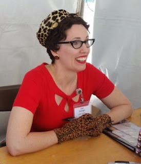 Gail Carriger's Bay Area Book Festival Outfits ~ Gold Dress meets Red, Black, and Leopard