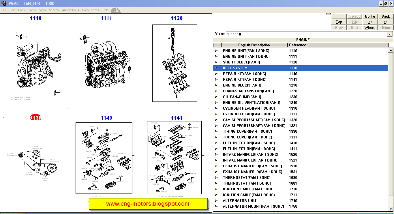 Daewoo EPC 2006 Service & Spare Parts Catalog