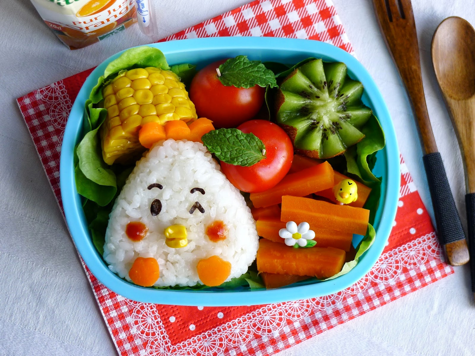 Onigiri poulet (bentô de Pâques) | Recettes pour mon bentô