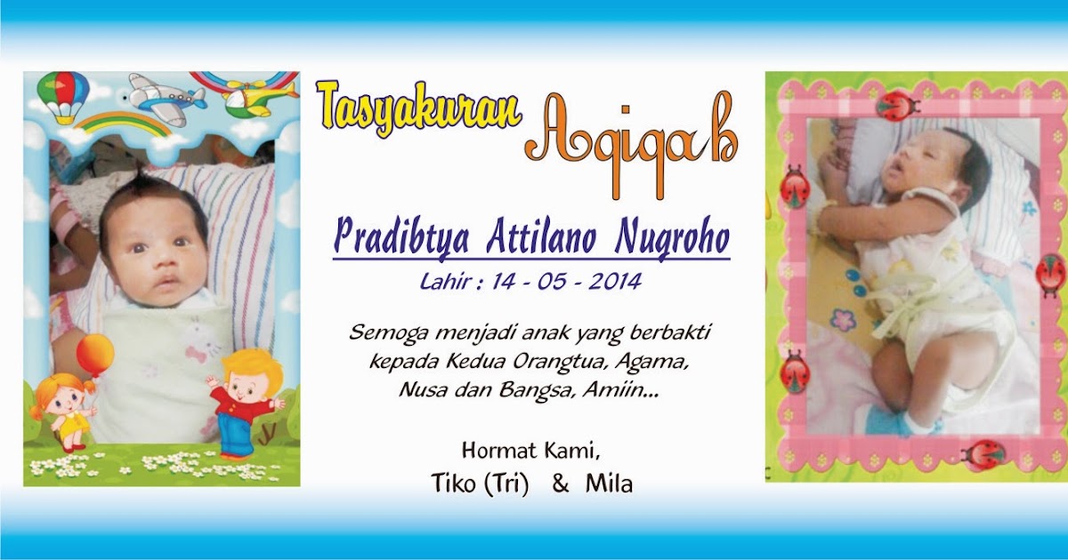 33+ Cara Membuat Desain Kartu Ucapan Aqiqah Images