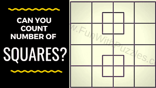 Your challenge in this picture puzzle is to count the number of squares.