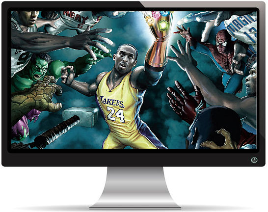 Kobe Bryant NBA Gant de l'Infini - Fond d'écran en Full HD