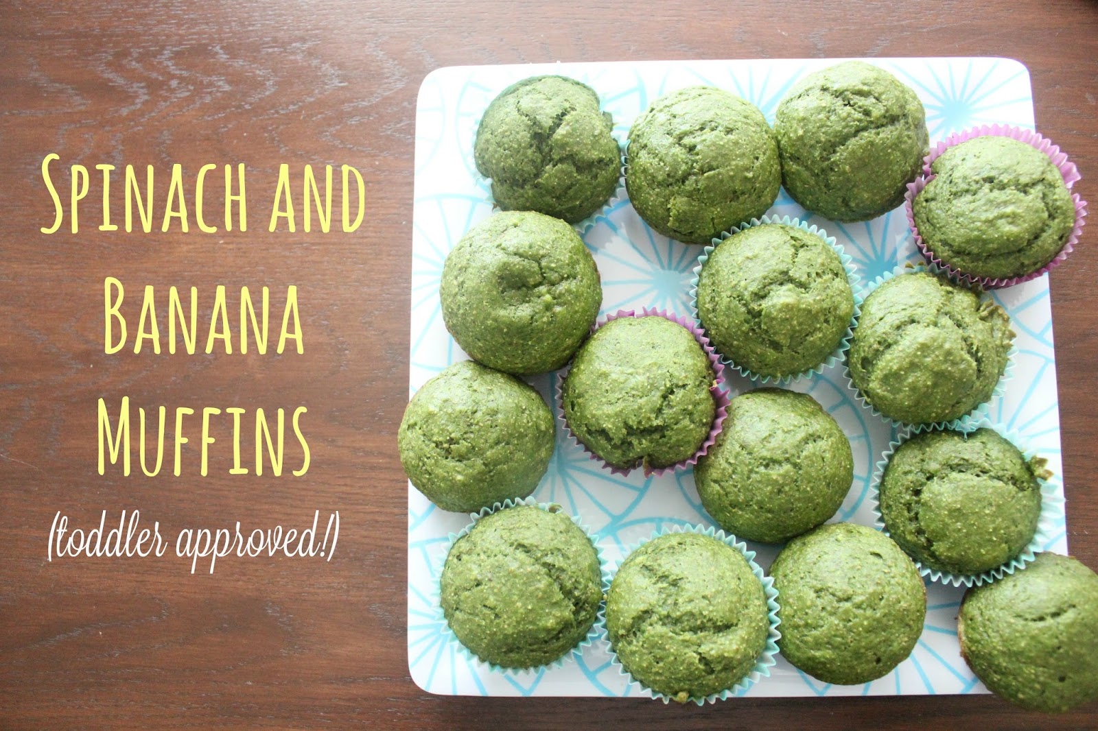 KEEP CALM AND CARRY ON Spinach & Banana Muffins