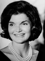Jacqueline Bouvier , before she was a Kennedy, apparently purchased her famous  pearls in the late 1950s