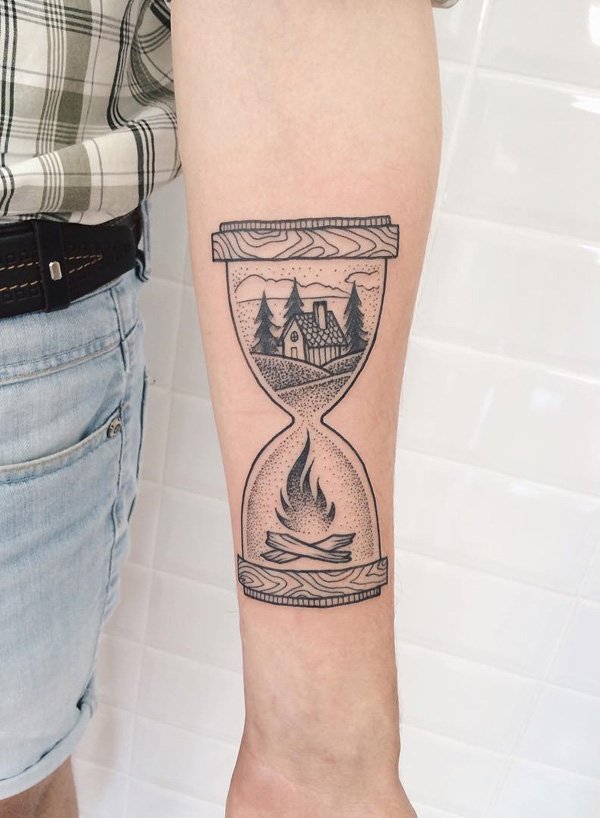 Tatuagem ampulheta Tatuagem ampulheta
