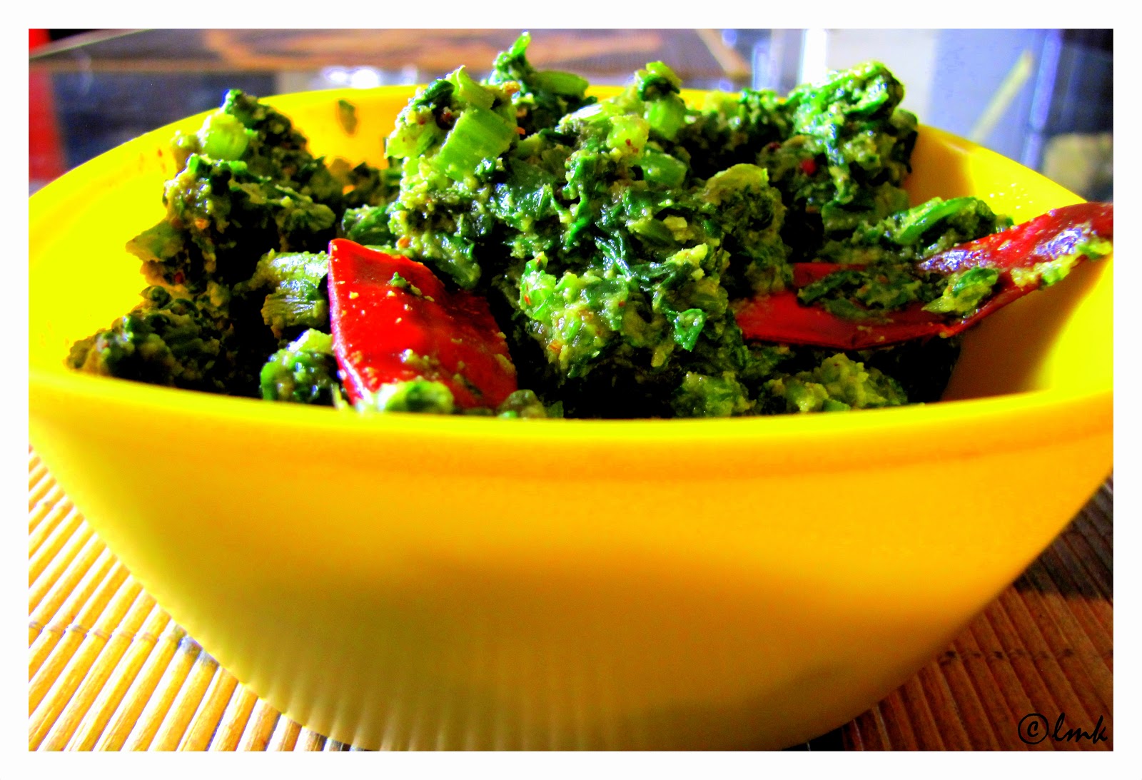 My Kitchen Lab!!! Cheera Thoran Spinach Stir Fry